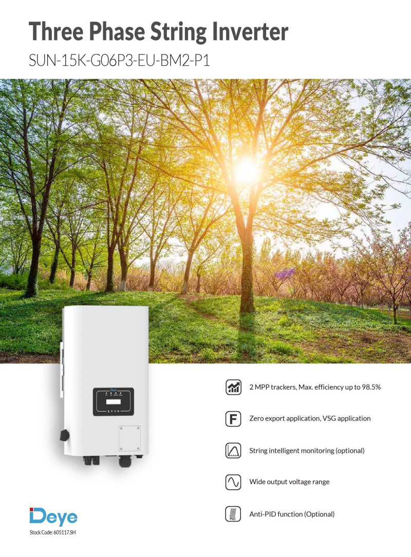 DEYE 15KW String Inverter