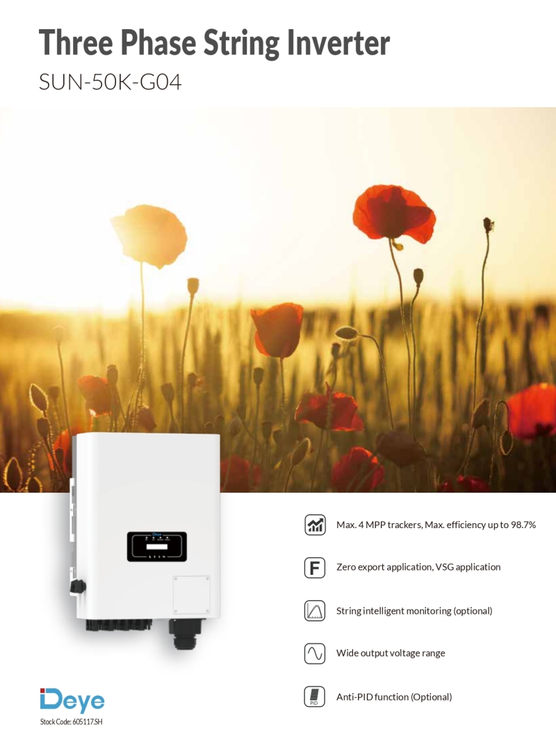 DEYE 50KW String Inverter